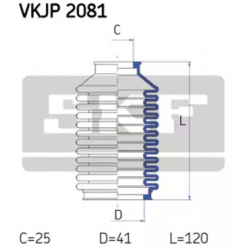 VKJP 2081 SKF - Пильовик привідного валу